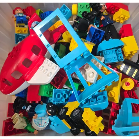 LEGO Duplo Mixed Bulk Lot Airplane Train Figures Building Blocks Multi-Color