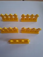 No 321 5x Lego Fence 33303 Yellow