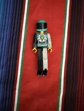 Vintage LEGO Technic Competition Figure with helmet 1990's--pre-owned 3.5" tall