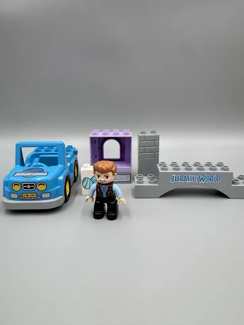 LEGO DUPLO Jurassic World Replacement Pieces & Figure Lot Includes Owen & Truck
