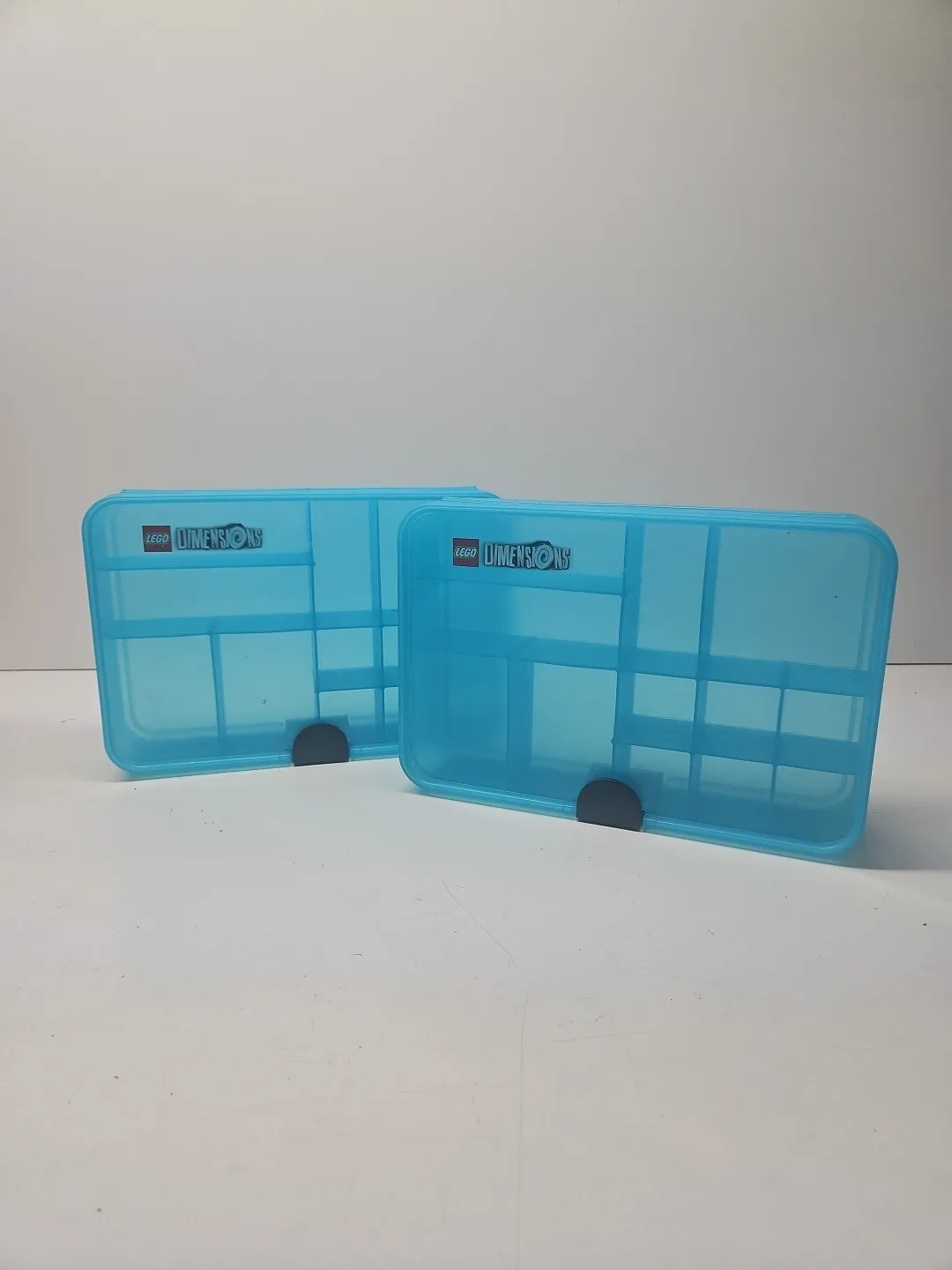 2x Lego Dimensions Gaming Capsule 4080 - Blue Storage Case Container Organizer