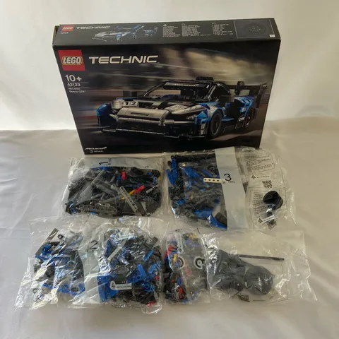 LEGO Technic McLaren Senna GTR 42123 Blue/Black 830pc Incomplete