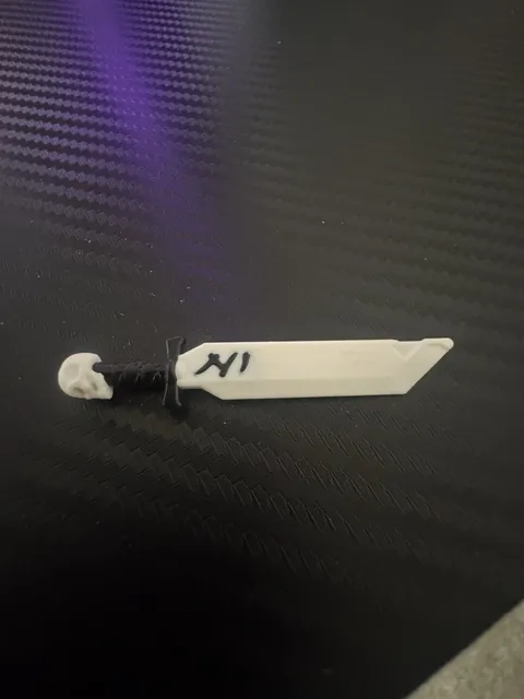 Lego Ninjago White Sword Skull Pommel Black Hilt Ivory Blade of Deliverance New