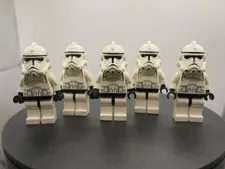 5x LEGO STAR WARS - Clone Trooper (Phase 2) - SW0126 - EXCELLENT