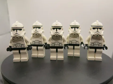 5x LEGO STAR WARS - Clone Trooper (Phase 2) - SW0126 - EXCELLENT