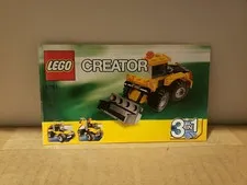 LEGO Creator 3 in 1 Mini Digger 5761 Instruction Guide MANUAL ONLY