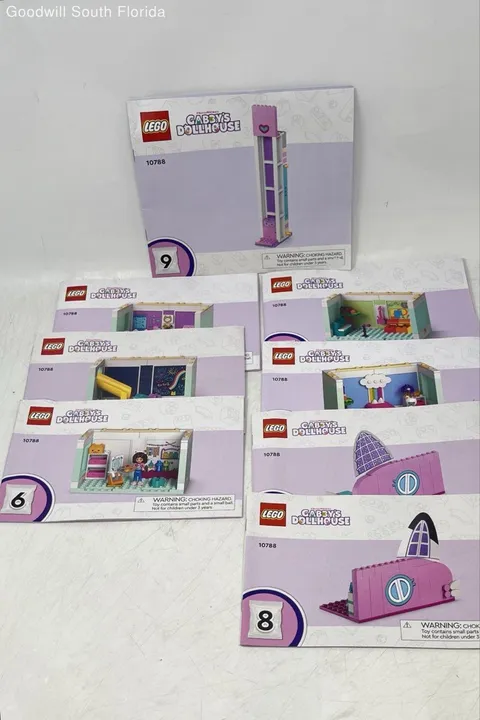 Lot Of 9 Pcs Lego Assorted Various Gabby's Dollhouse Instruction Manuals