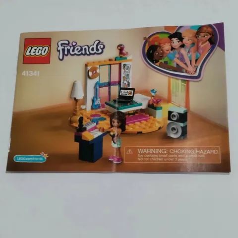 LEGO 41341 Friends Andrea's Bedroom Instructions Manual ONLY 