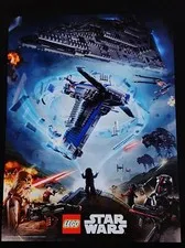 STAR WARS 2017 * LEGO 18 x 24 INCH POSTER * RESISTANCE BOMBER * RARE MINT UNUSED