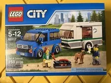 New & Retired!! LEGO CITY: Van & Caravan (60117) sealed set
