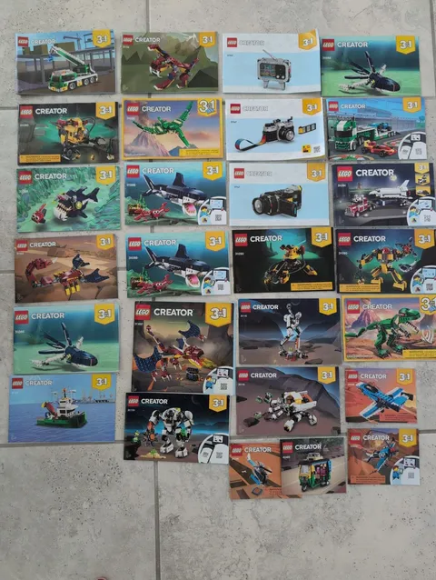 Lego Creator 3 in 1 Lot of 27 INSTRUCTION MANUALS ONLY