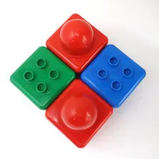 Lego Primo Duplo Baby Blocks Transition Brick 4 Pieces Lot Stem Toy