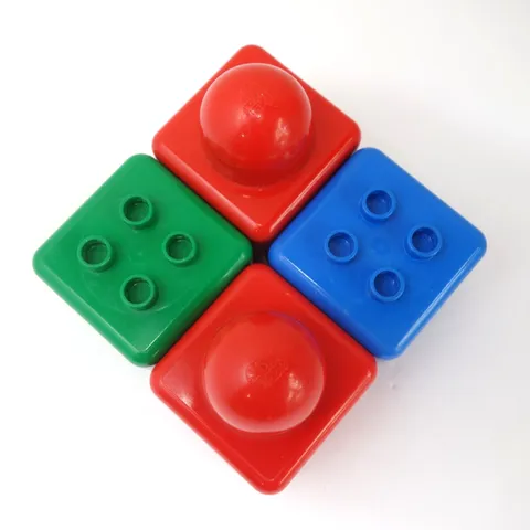 Lego Primo Duplo Baby Blocks Transition Brick 4 Pieces Lot Stem Toy