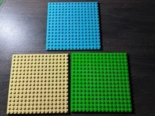 LEGO 3 16 X 16 DOT 5 x 5 INCH PLATES PLATFORMS BASEPLATES