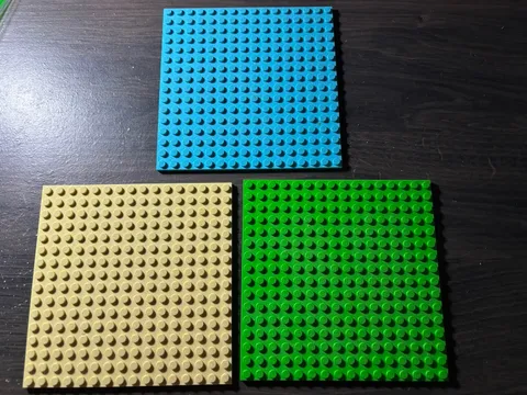 LEGO 3 16 X 16 DOT 5 x 5 INCH PLATES PLATFORMS BASEPLATES