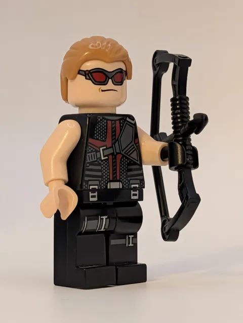Hawkeye Genuine LEGO Minifigure SH0034 Marvel Avengers 6867 6868 Bow Retired