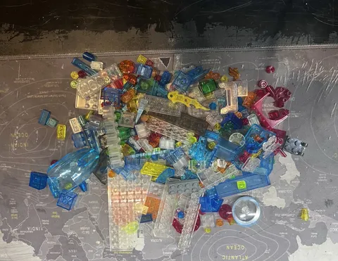 LEGO Bulk Lot Transparent Parts 12 oz