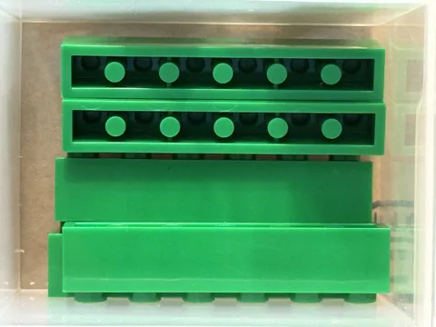 LEGO Parts - Green Brick 1 x 6 - No 3009 - QTY 5