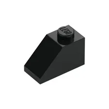 LEGO 50x Black Slope 45 2 x 1 inv.594
