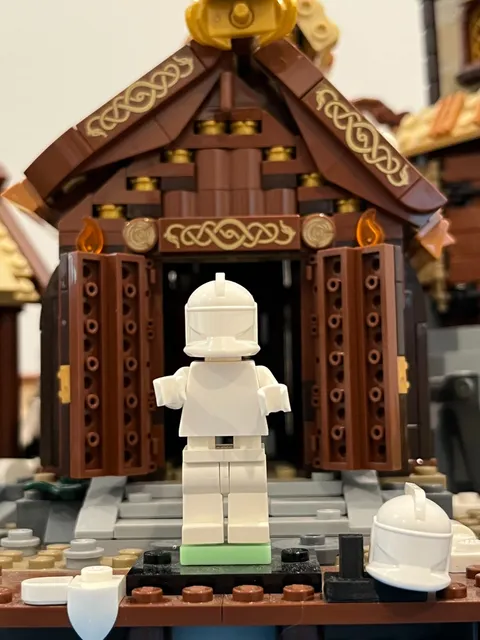 LEGO Star Wars White Prototype Phase 1 Clone Trooper Minifigure Monochrome