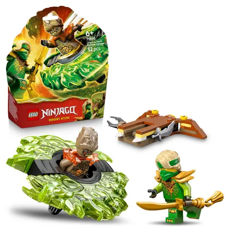 LEGO NINJAGO Lloyd vs. Earth Monster Spinner - Ninja Spinning Toy w/a Launcher,