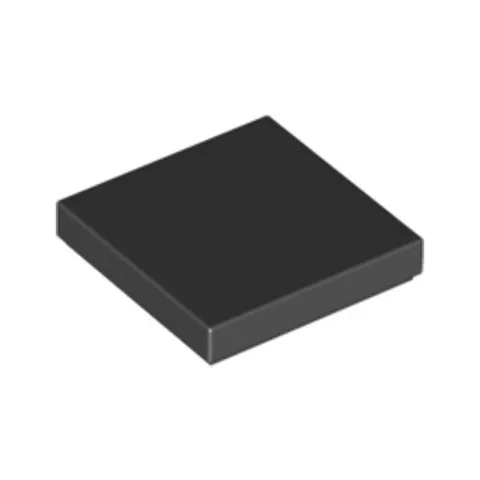 Lego Bricks Parts 20x Black 2x2 Tile Flat Thin Studless Plate {306826} 3068 NEW