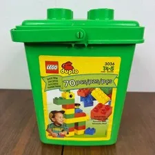 Vintage LEGO DUPLO 3036 Storage Bucket with handle 90s Vtg