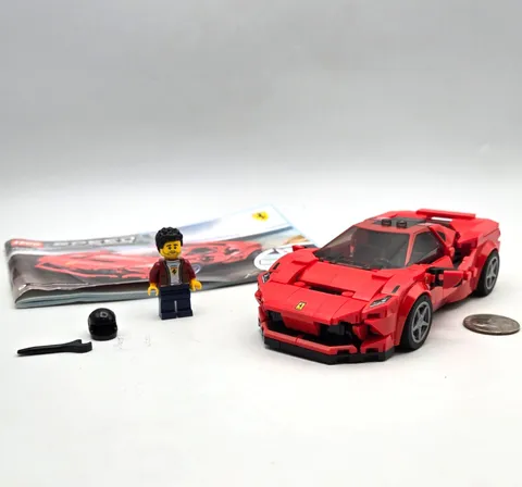 LEGO Speed Champions Set 76895 Ferrari F8 Tributo Complete w Minifigure + Manual