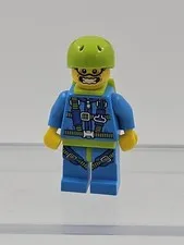 LEGO Minifigures Series 10 71001 Skydiver Man Figure Parachute Helmet 