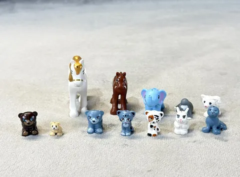LEGO Friends Animal Lot 12 Pcs Horse Elephant Seal Cubs Kittens Bunny Bulk