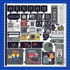 New LEGO Batman Arkham Asylum 76300 Sticker Sheet #1 Qty 1