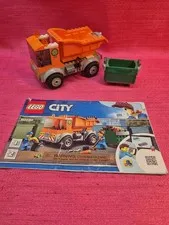 LEGO City 60220 Garbage Truck Vehicle w Dumpster & Instructions No Minifig
