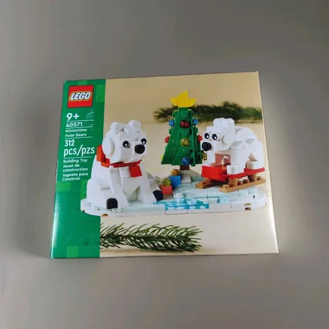 Lego 405-71 Winter Time Polar Bears 312 Pieces Christmas Holiday  Sealed Retired