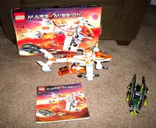 LEGO 7692 - Mars Mission MX-71 Recon Dropship - Complete-  w/ Manuals, Box- Used