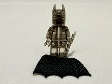 Lego Batman W/Cape Transparent Smoke Monochrome Rare Mini Figure Fast Shipping