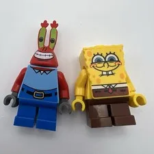 LEGO Spongebob And Mr Krabs Minifigures 3834 3833 Spongebob Squarepants NEW
