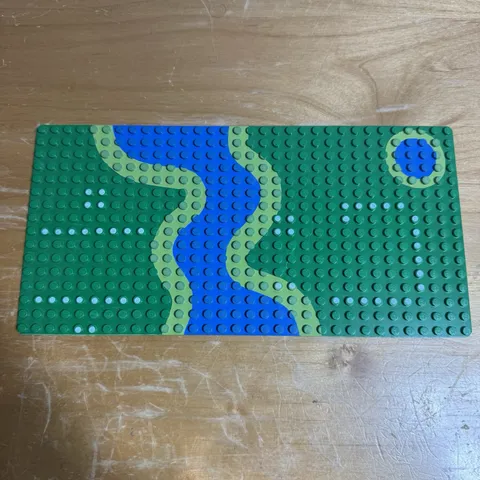 LEGO 3857pb02 Baseplate 16 x 32 Set 6071 Forestmen’s Crossing Great Condition