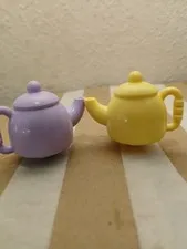 LEGO Duplo YELLOW & Purple TEA CUP MUG DISH for Doll House Village Parts Vintage