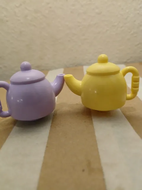 LEGO Duplo YELLOW & Purple TEA CUP MUG DISH for Doll House Village Parts Vintage