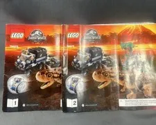 Lego 75929 Jurassic World Gyrosphere Escape Dinosaur Instruction Manual 1 & 2