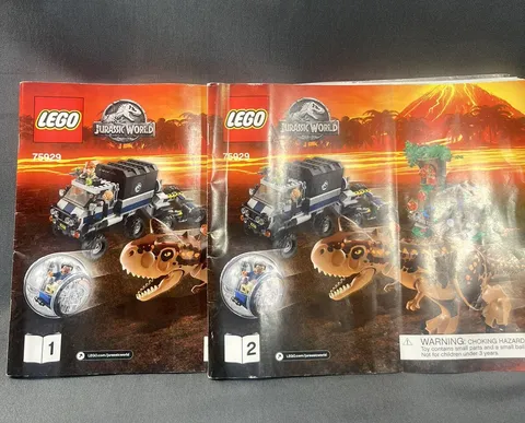 Lego 75929 Jurassic World Gyrosphere Escape Dinosaur Instruction Manual 1 & 2