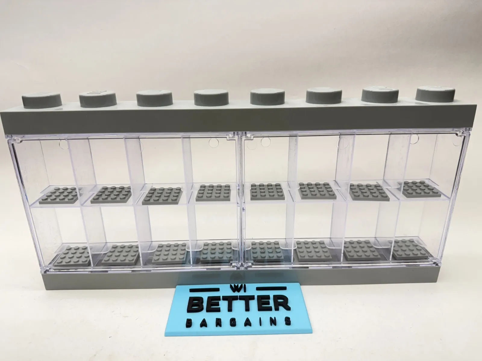 🔥🔥 LEGO Storage 4066 Grey Minifigure Display Case!! 16 Figures🔥🔥