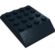 LEGO Part 32083 - Black Brick Sloped 45° 6 x 4 Double [aka Train Roof]