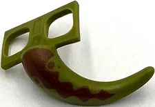 Lego New Olive Green Minifigure Costume Tail Dinosaur w/ Reddish Brown Part