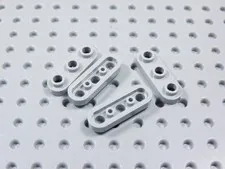 LEGO Lot of 4 Light Bluish Gray 1x3 Rounded Corner Plates w/ Open Studs BR