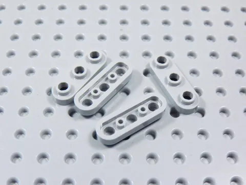 LEGO Lot of 4 Light Bluish Gray 1x3 Rounded Corner Plates w/ Open Studs BR