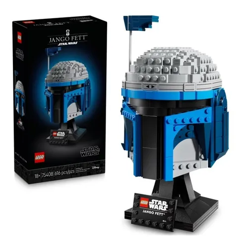 LEGO Star Wars Jango Fett Helmet 75408 Adult Collectible Building Set 18+, New
