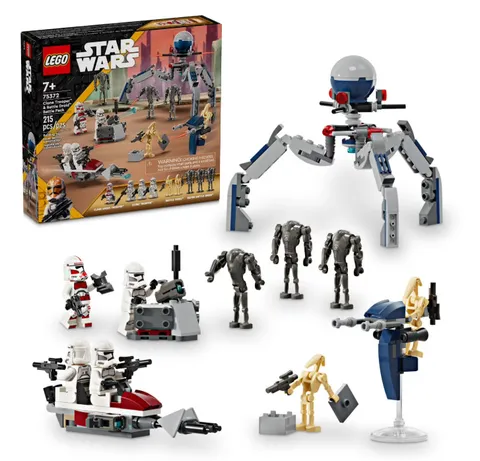 LEGO Star Wars Clone Trooper & Battle Droid Battle Pack Set for Kids, 75372