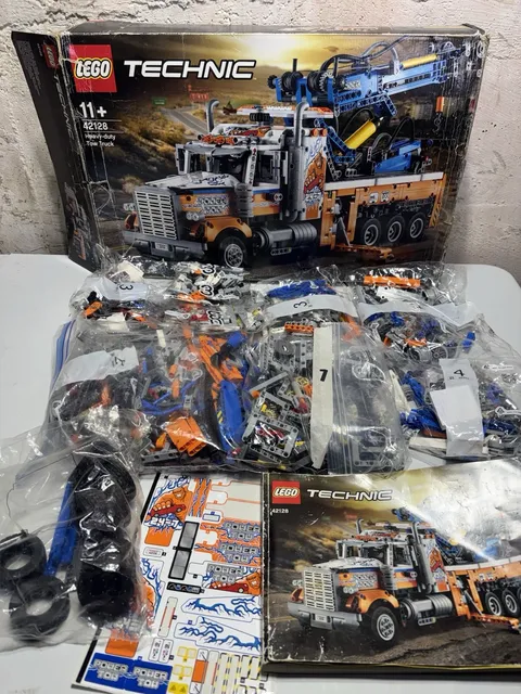 LEGO Technic 42128 Heavy-Duty Tow Truck – Incomplete (~80%+) | Most Bags Sealed