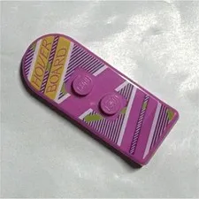 LEGO Pink Printed Marty McFly Hoverboard Minifigure Accessory from set 71201-1